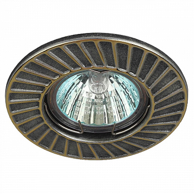 Точечный светильник встраиваемый ЭРА ST6 GD/SS